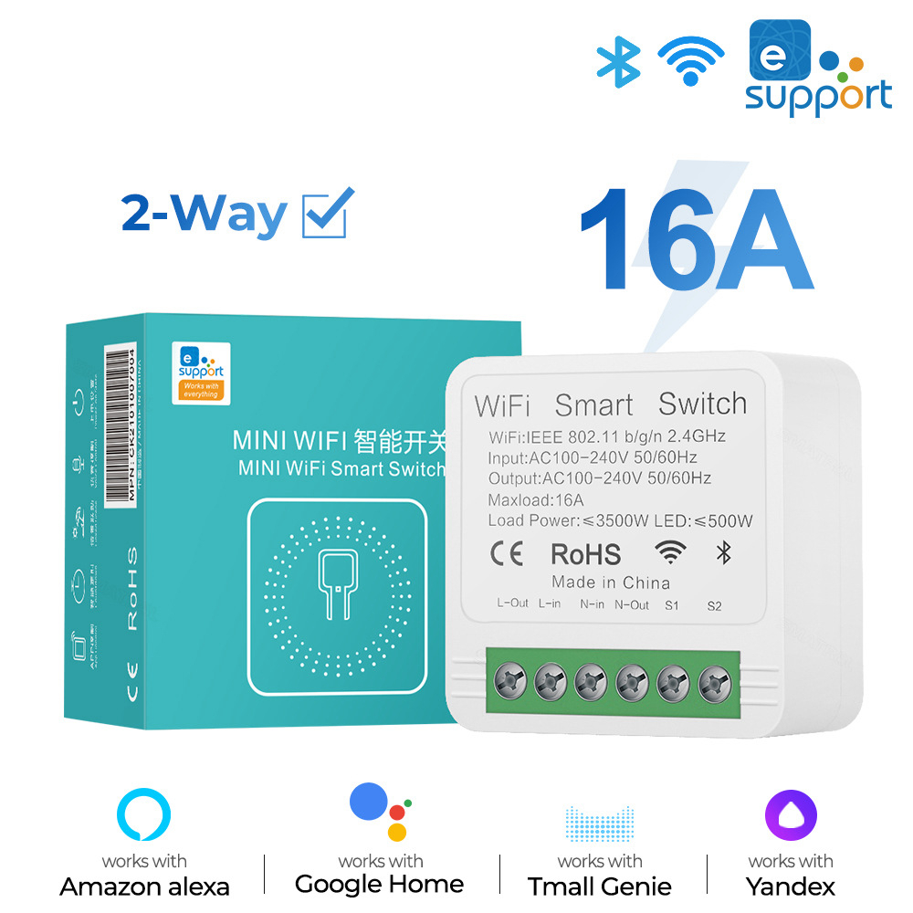 Smart Light Switch Wifi - Mini interrupteur intelligent WiFi 16A EWelink