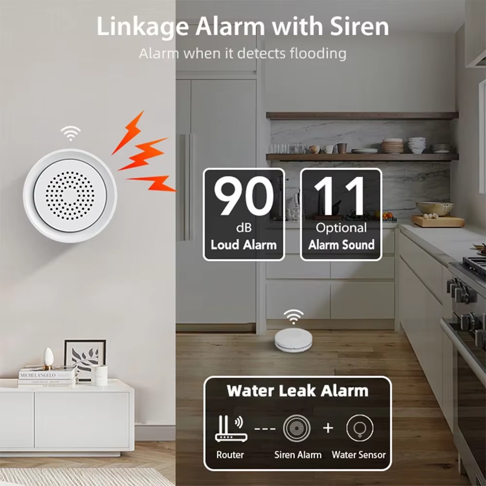 Smart Home Automation Kit - Détecteur de fuite d'eau BTLIFE avec