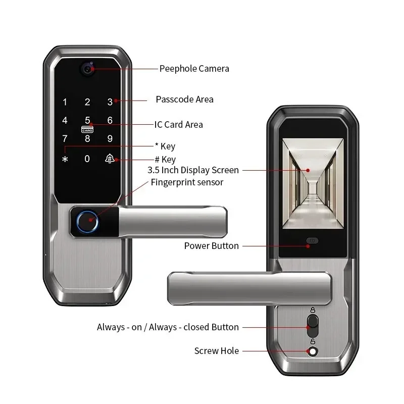 Serrure de porte intelligente  - Smart Door Lock Wifi avis et prix