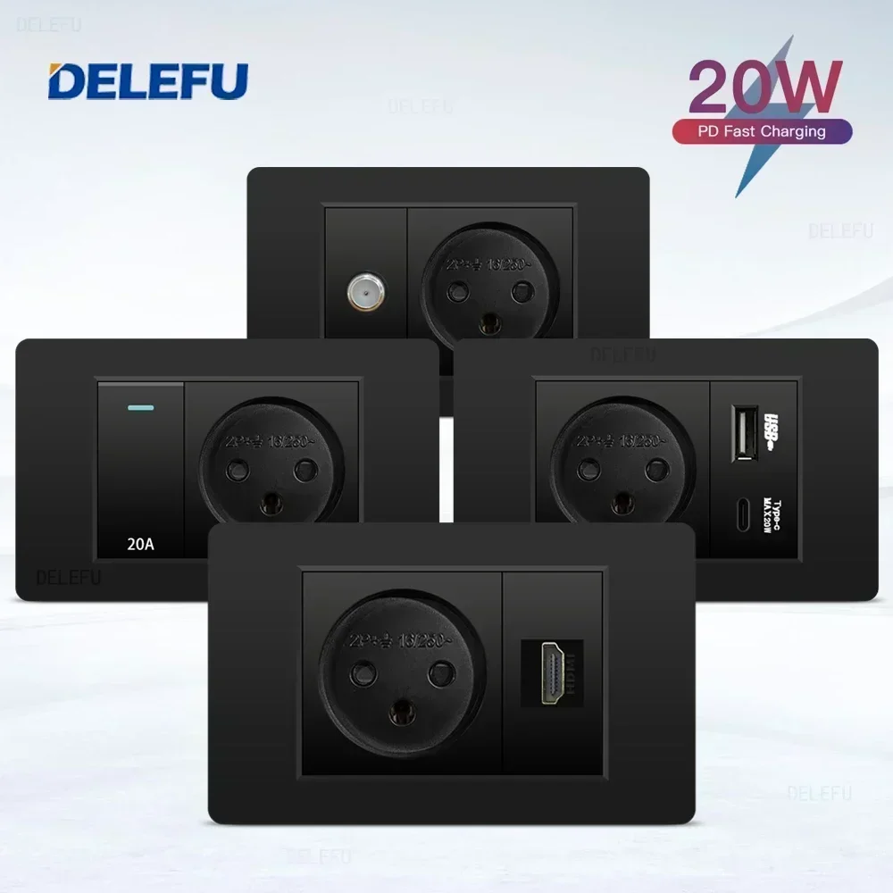 DELEFU-Prise Murale Ignifuge N - Smart Light Switch Wifi avis et prix