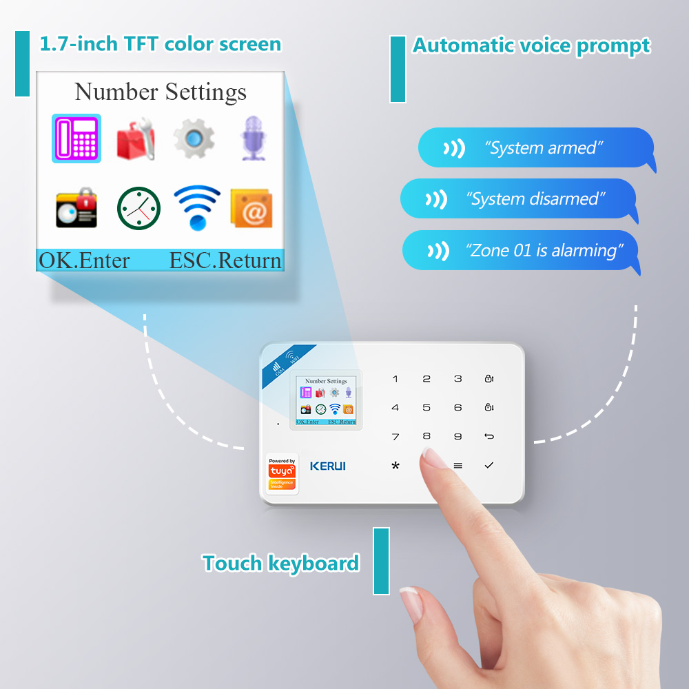 KERUI W181-Panneau de système  - Smart Home Automation Kit avis et prix